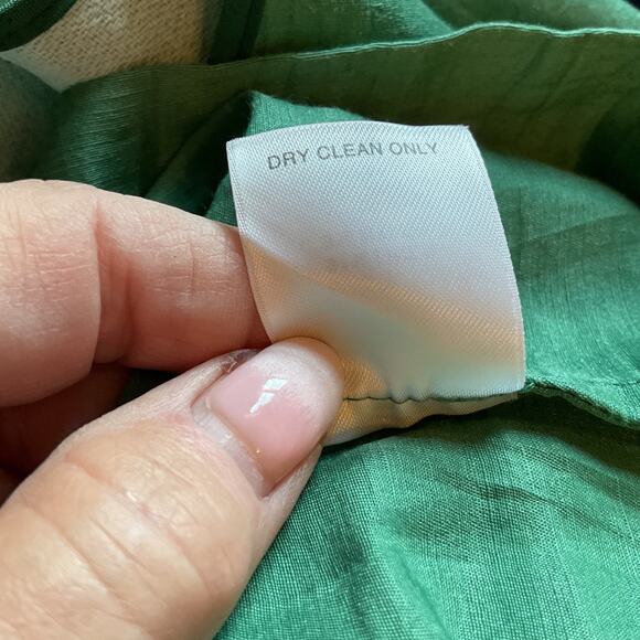 Classiques Entier Shamrock Green 3/4 Sleeve adjustable Waist Linen Blend Jacket - Picture 6 of 7